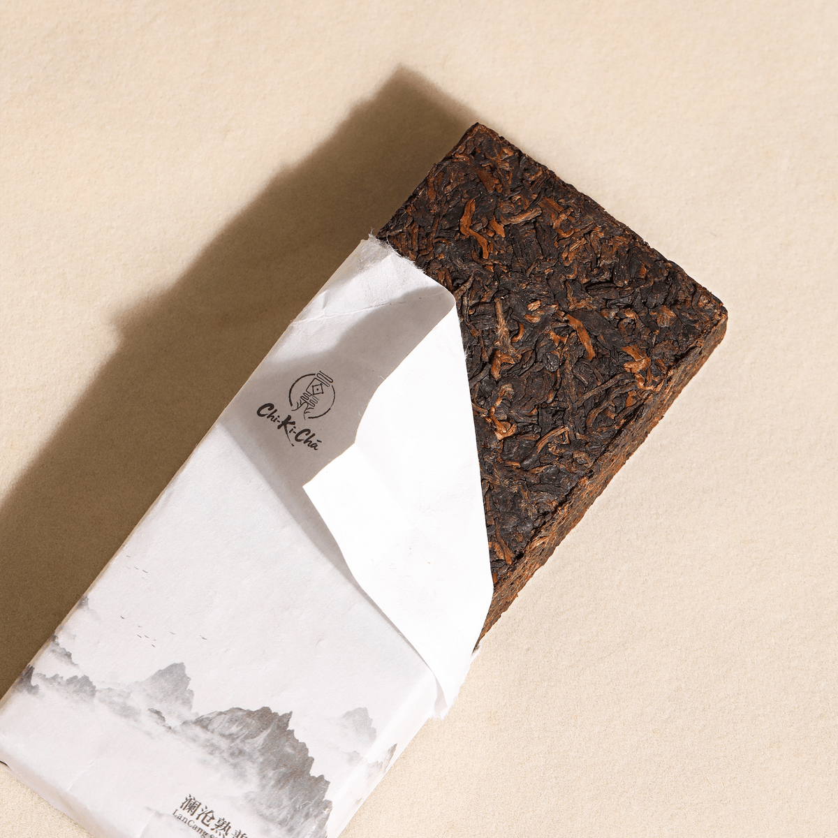 CHI - KI - CHA Organic Shou Pu Erh Tea Brick 100g - JING Organics