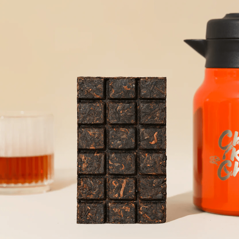 CHI - KI - CHA Organic Shou Pu Erh Tea Brick 100g - JING Organics