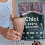Chief Collagen Protein Dark Chocolate 450g - JING Organics