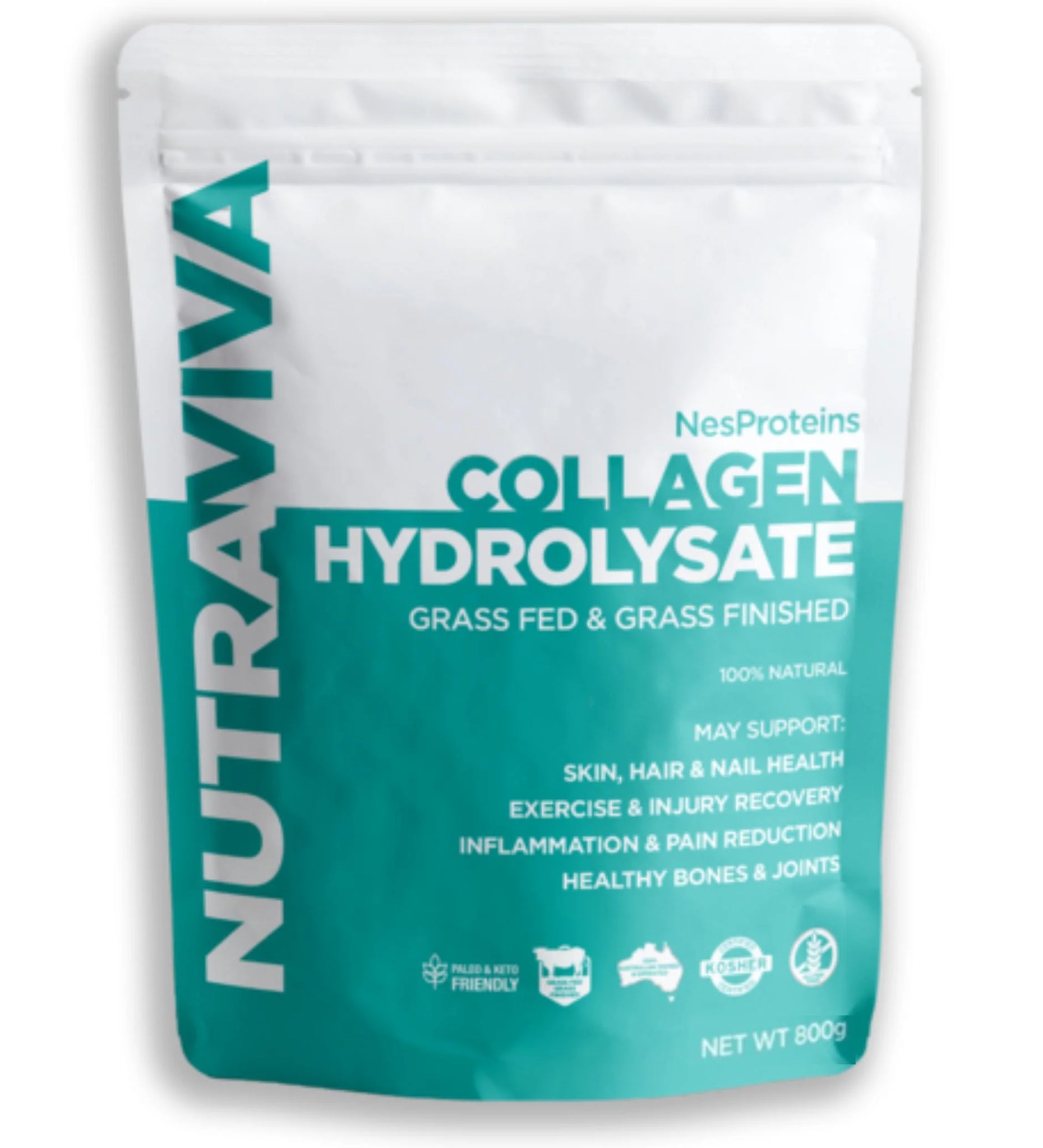 Nutraviva Nesproteins Grass Fed Collagen Hyrdolysate Unflavoured 800g