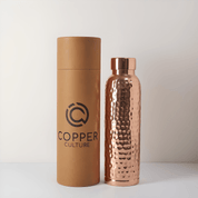Copper Culture Hammered Copper Drink Bottle 950ml - JING Organics