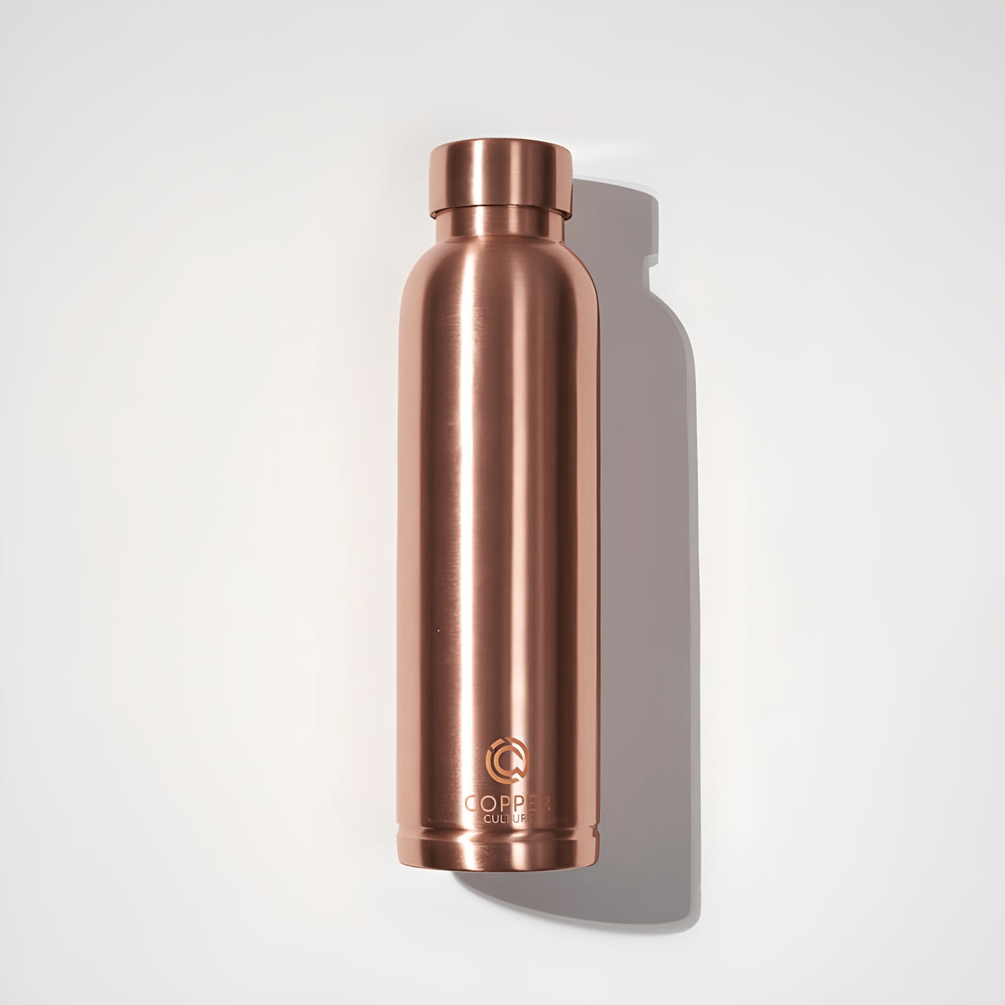 Copper Culture Polished Copper Drink Bottle 950ml - JING Organics