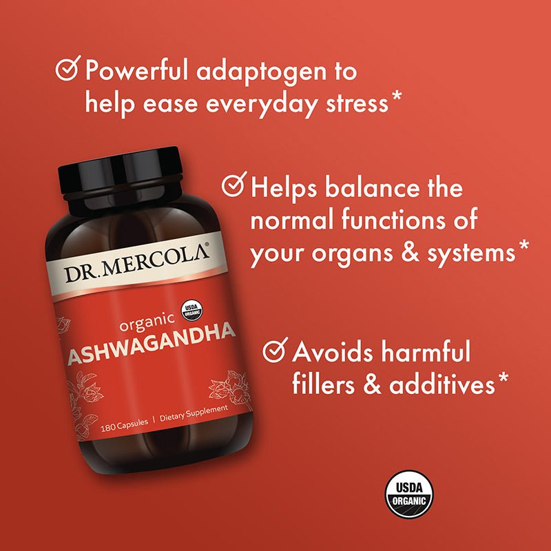 Dr. Mercola Ashwagandha 180 Capsules - JING Organics