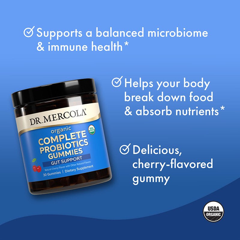 Dr. Mercola Complete Probiotics Cherry 30 Gummies - JING Organics