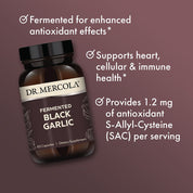 Dr. Mercola Fermented Black Garlic 60 Capsules - JING Organics