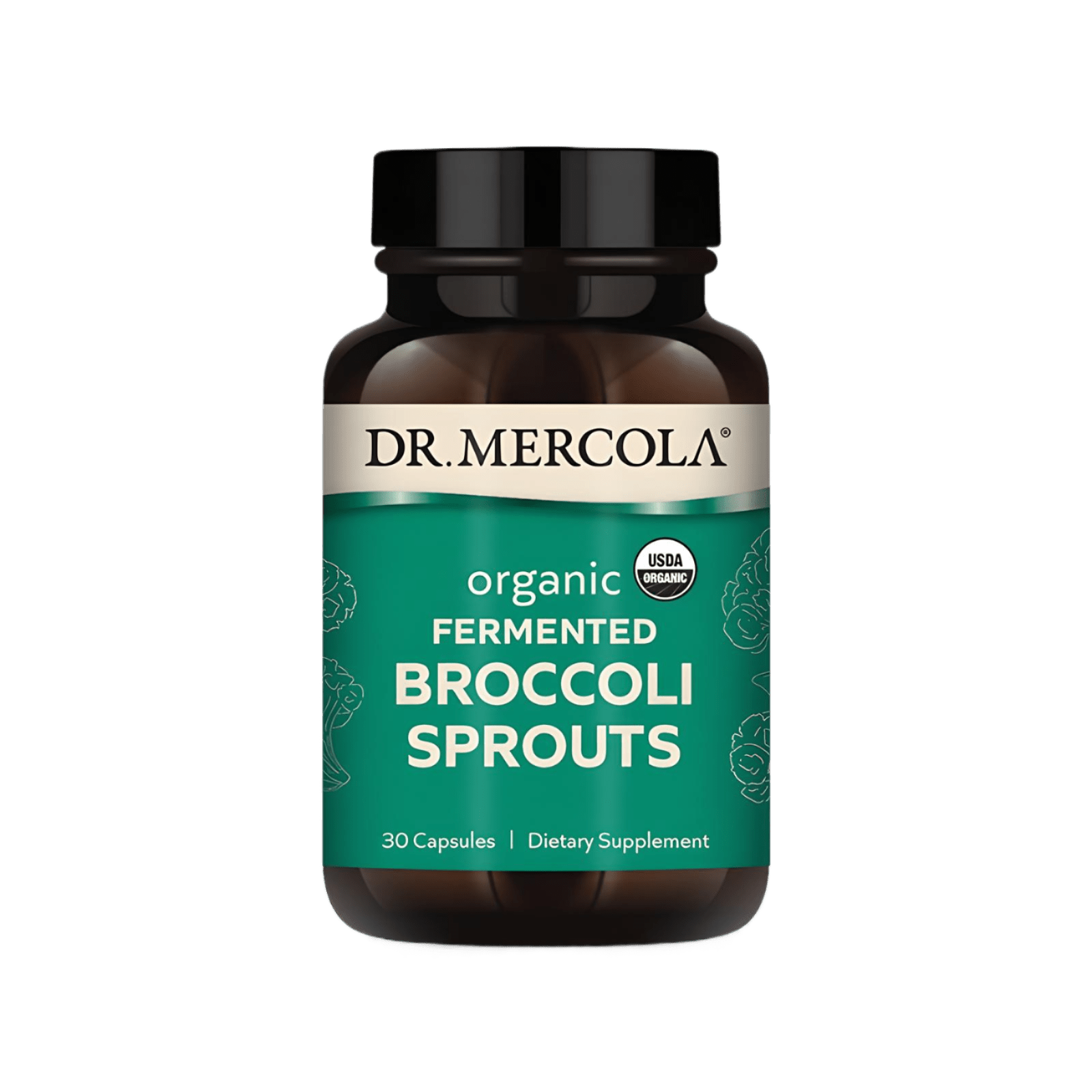 Dr. Mercola Fermented Broccoli Sprouts 30 Capsules - JING Organics