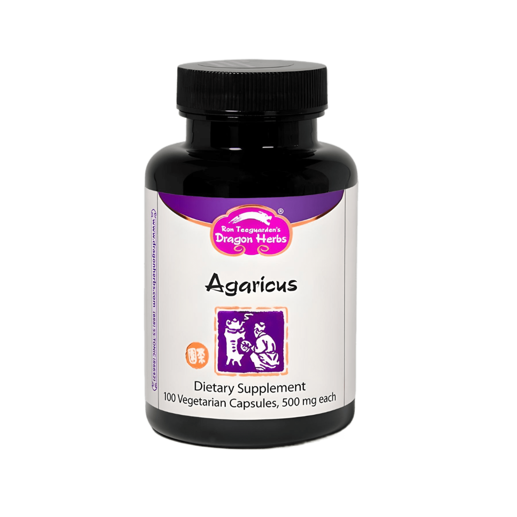 Dragon Herbs Agaricus 100 Capsules - JING Organics