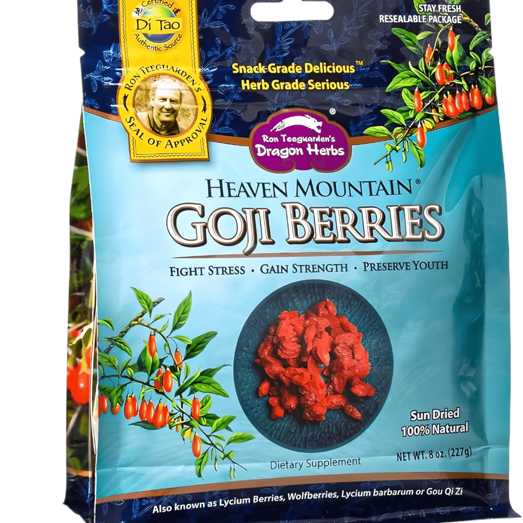 Dragon Herbs Heaven Mountain Goji Berries 227g - JING Organics