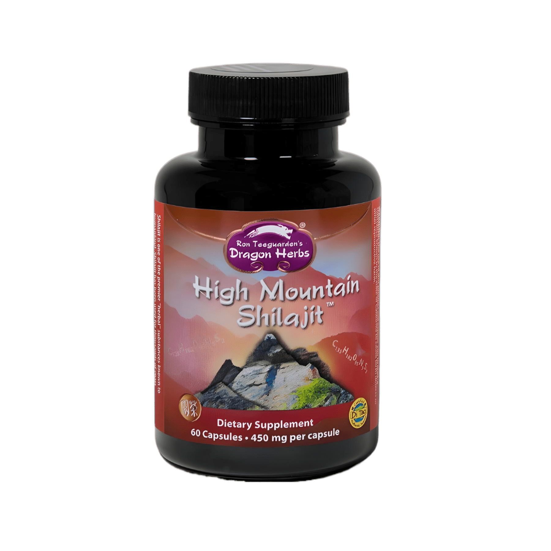 Dragon Herbs High Mountain Shilajit 60 Capsules - JING Organics