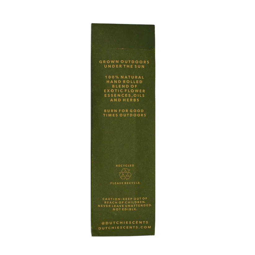 Dutchie Sundowner Mosquito Repelling Incense 8 Organic Fat Sticks - JING Organics