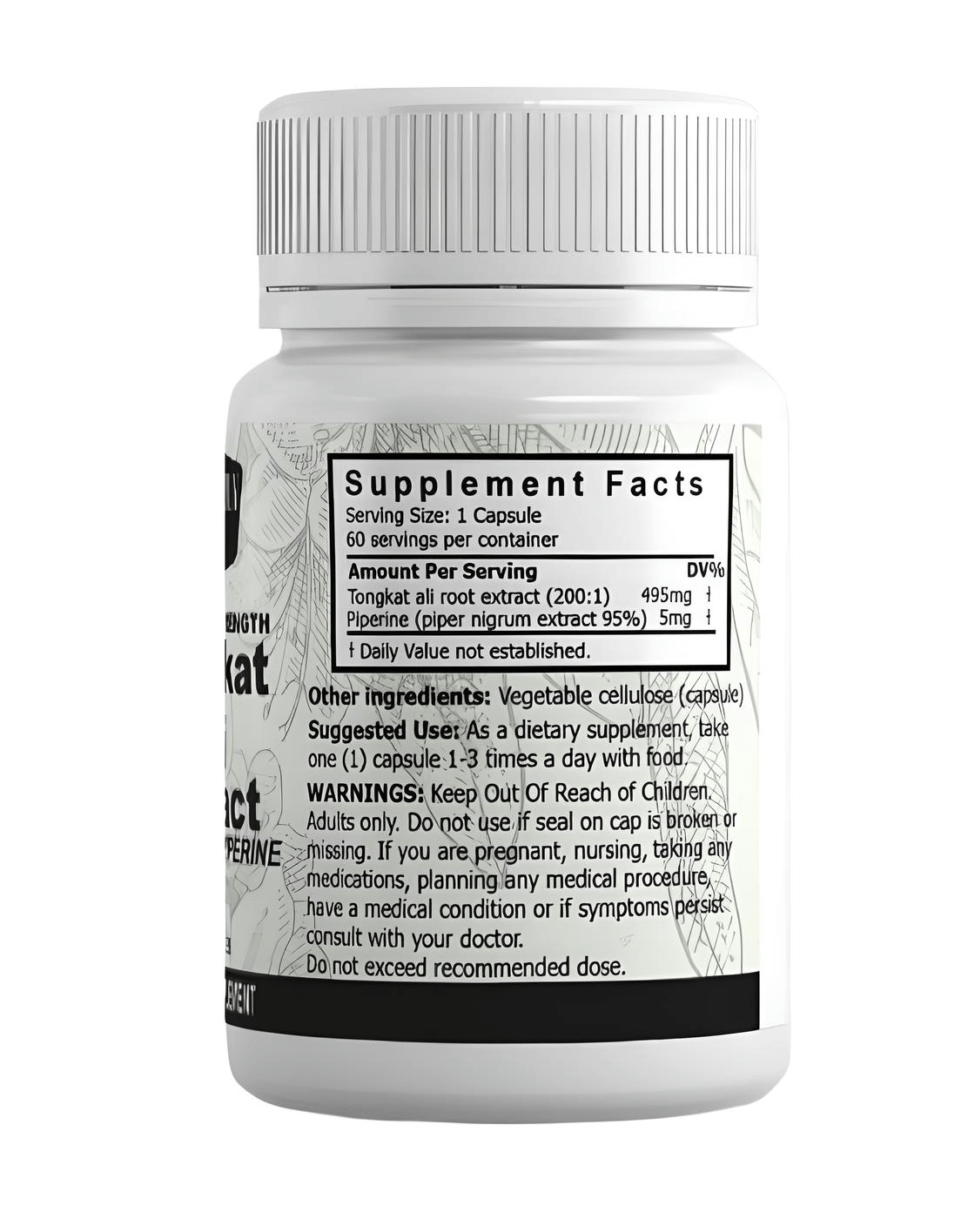 Fern & Lily Botanica Tongkat Ali Extract 500mg 60 Capsules - JING Organics