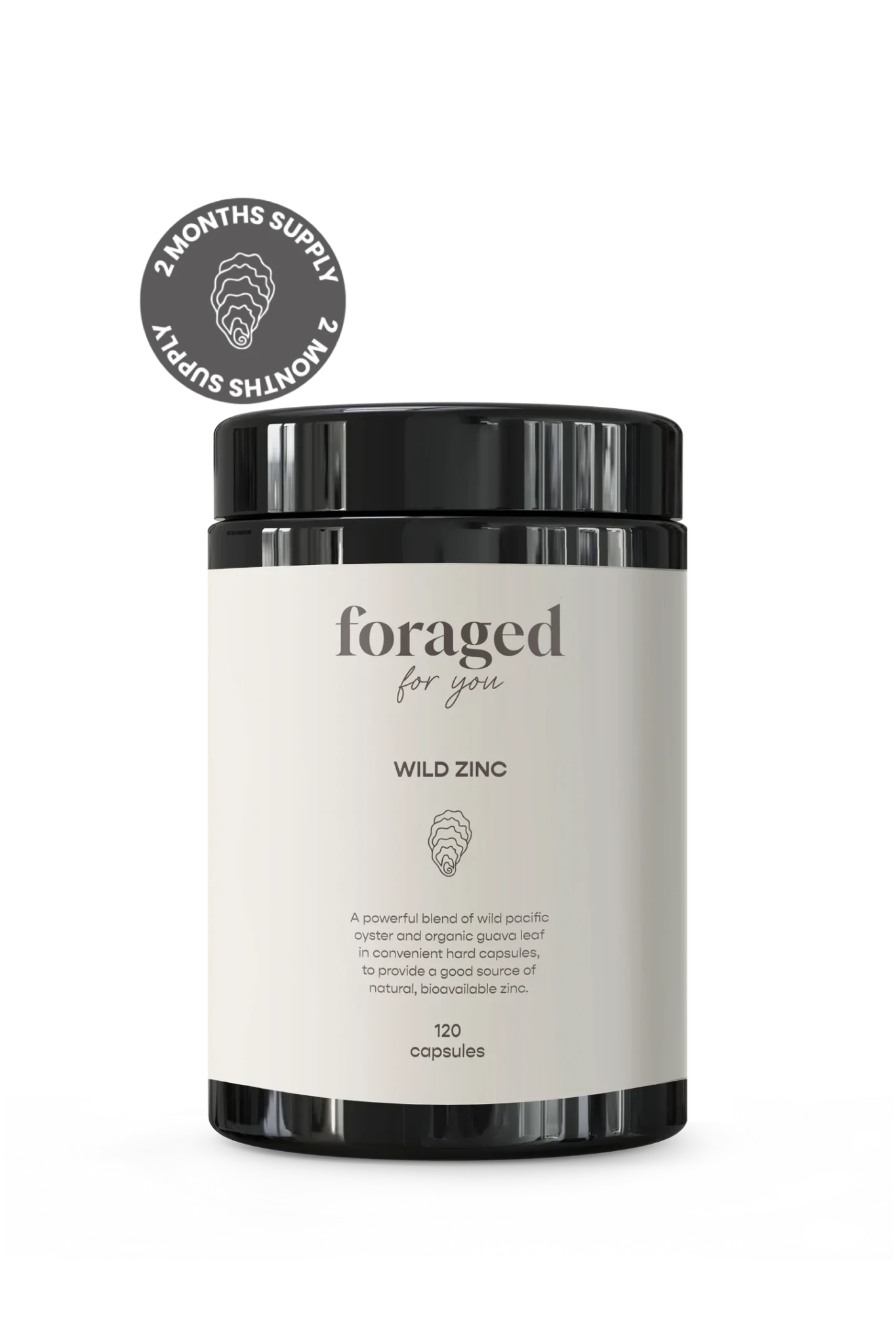 Foraged For You Wild Zinc 120 Capsules - JING