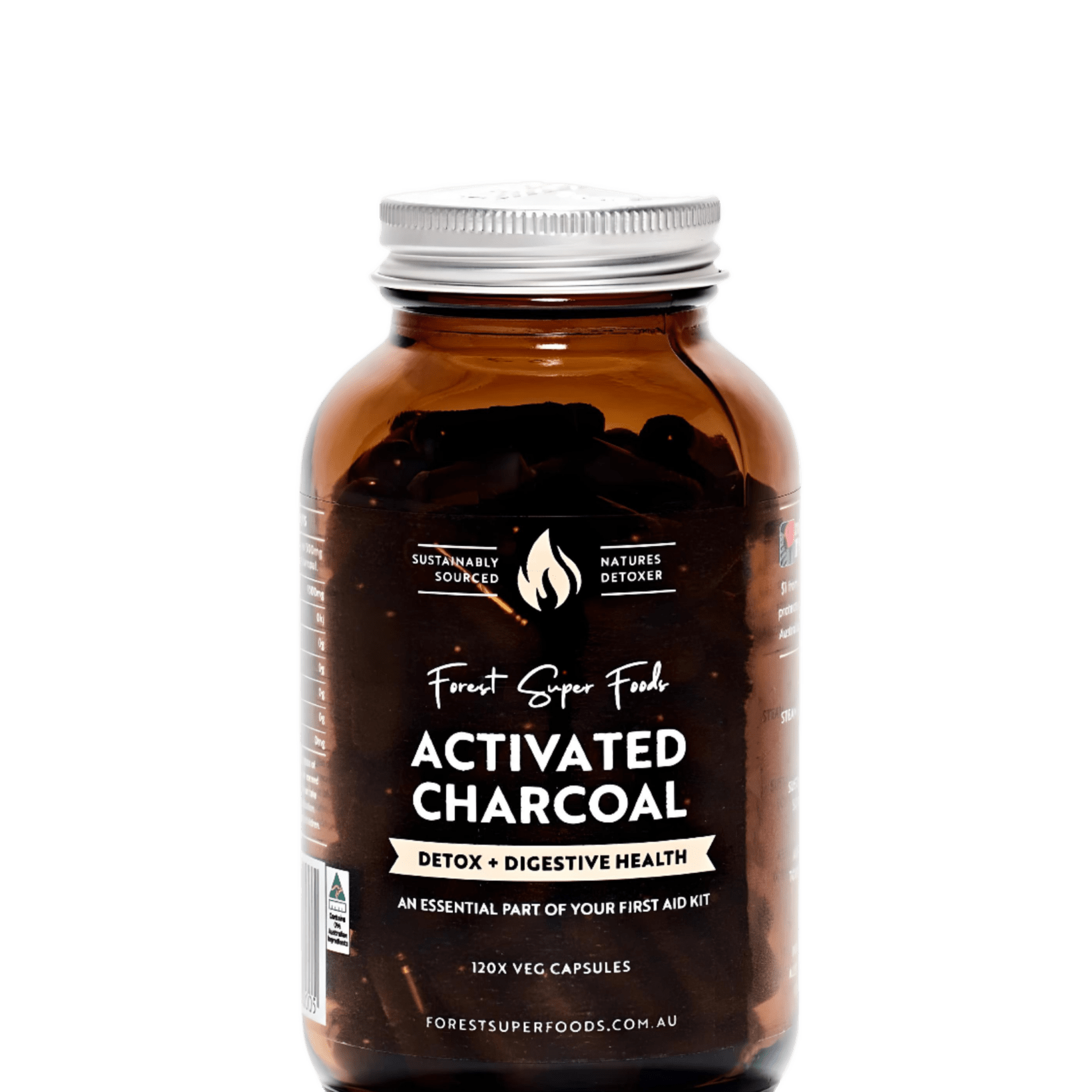 Forest Super Foods Activated Charcoal 120 Caps - JING Organics