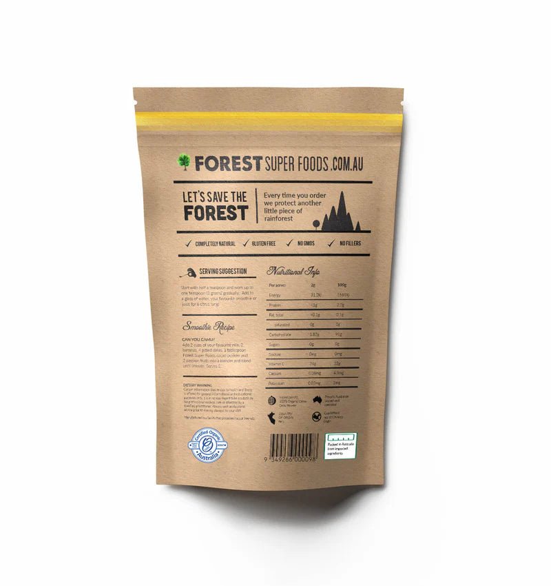 Forest Super Foods Certified Organic Camu Camu Berry Powder 250g - JING Organics