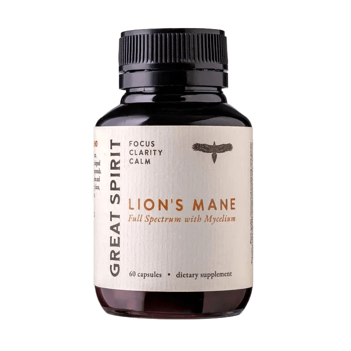 Great Spirit Lion's Mane Full Spectrum 60 Capsules - JING