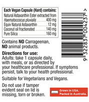 Green Nutritionals Natural Astaxanthin 12mg 20 Capsules - JING