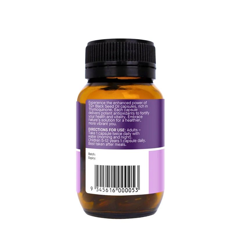 Hab Shifa TQ+ Ultra Strength Black Seed Oil 60 Capsules - JING