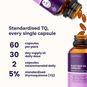 Hab Shifa TQ+ Ultra Strength Black Seed Oil 60 Capsules - JING