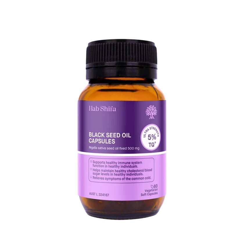 Hab Shifa TQ+ Ultra Strength Black Seed Oil 60 Capsules - JING