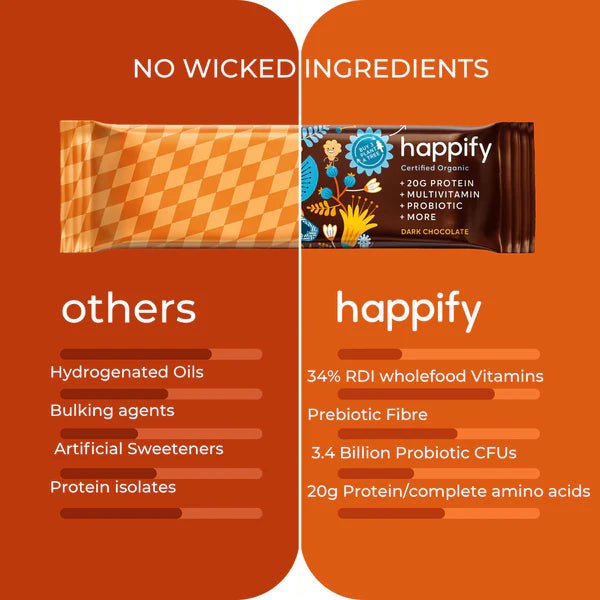 Happify Organic Nutritional Protein Bar - JING