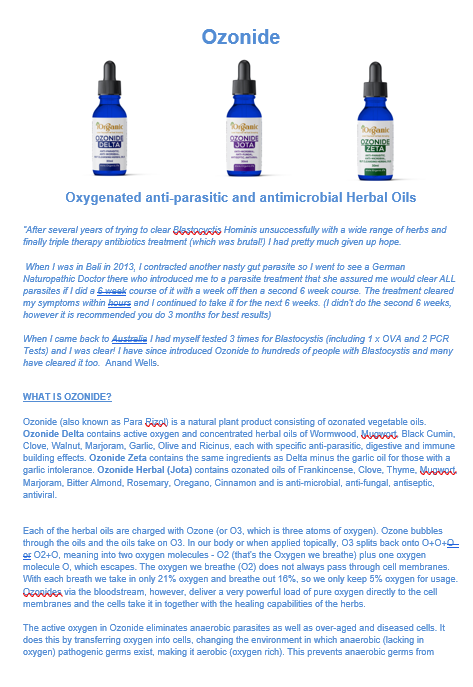 iOrganic Herbal Ozonoil Ozonide Zeta 30ml