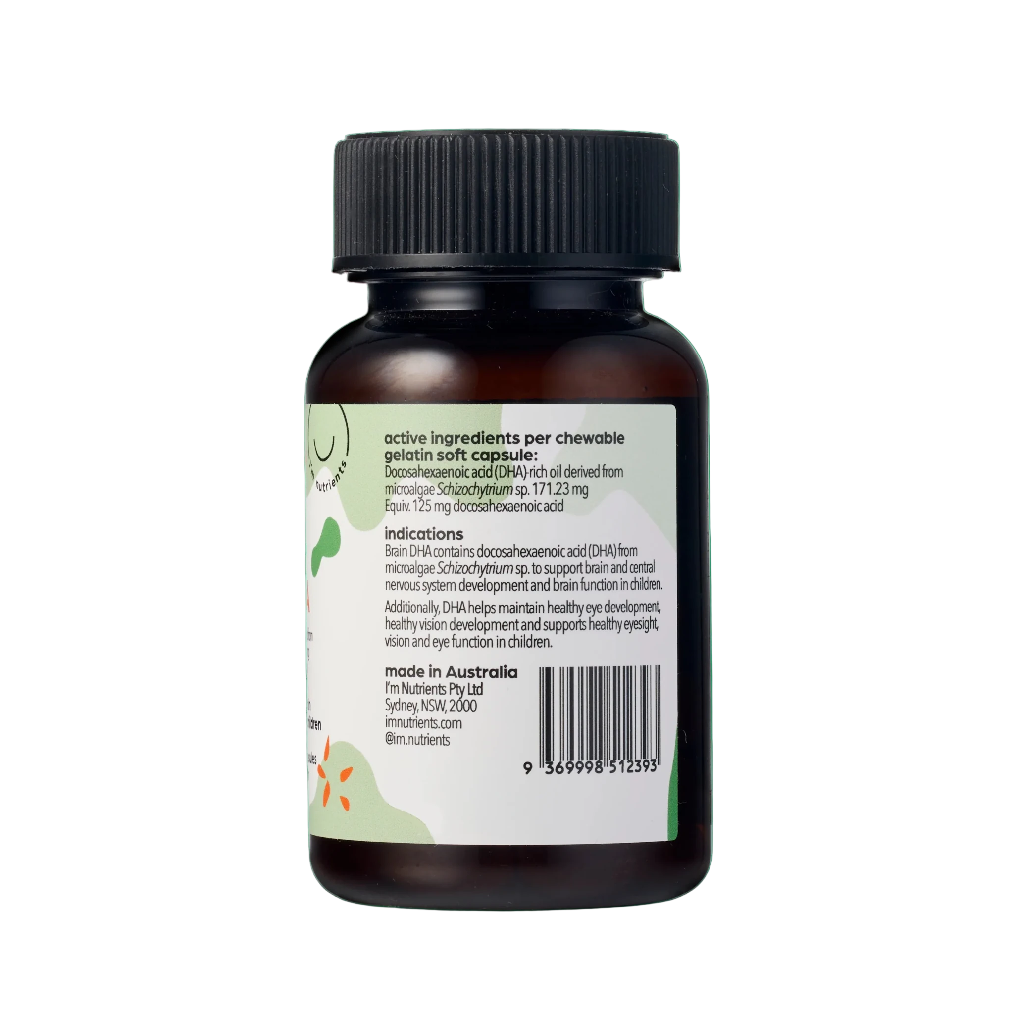 I'm Nutrients Brain DHA 30 Chewable Soft Capsules - JING