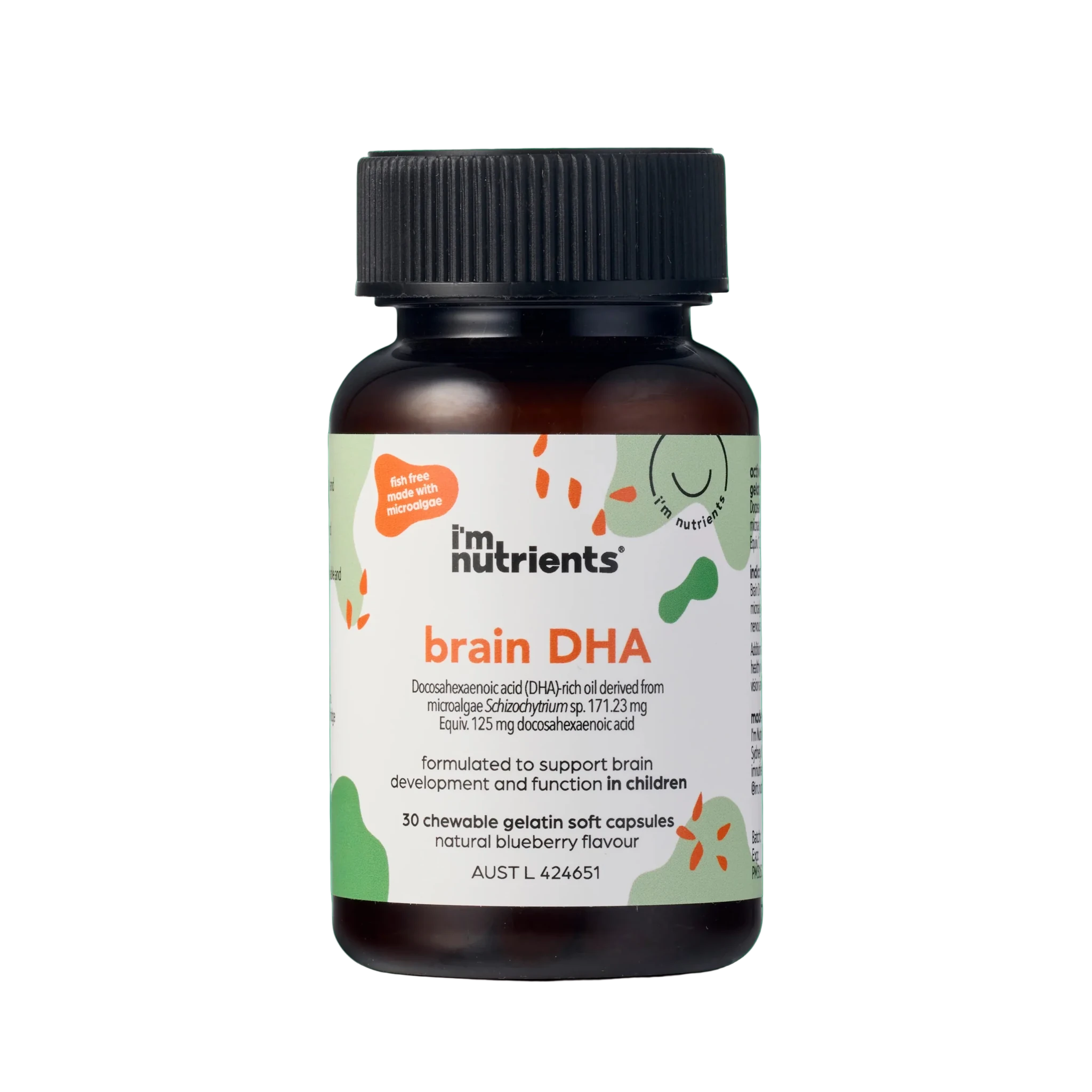 I'm Nutrients Brain DHA 30 Chewable Soft Capsules - JING