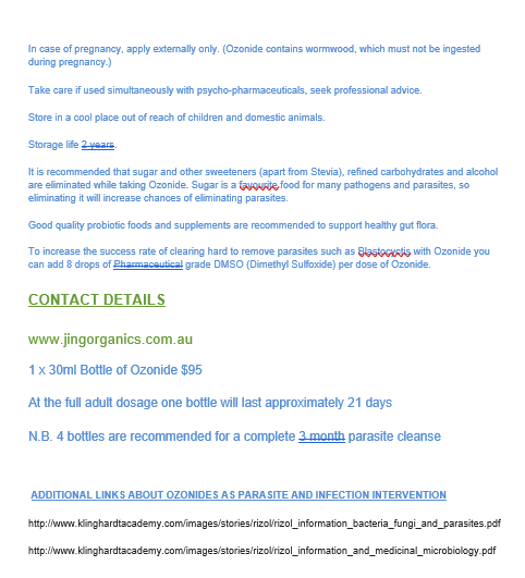 iOrganic Herbal Ozonoil Ozonide Zeta 30ml - JING Organics