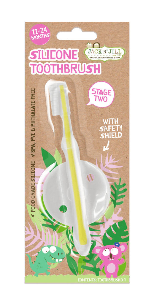 Jack N' Jill Childrens Silicone Toothbrush Stage 2 - JING