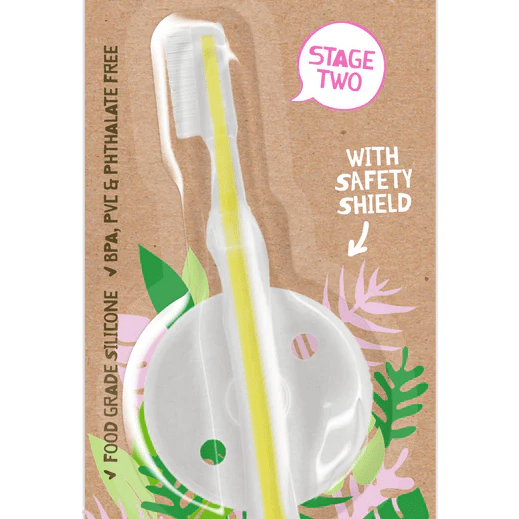 Jack N' Jill Childrens Silicone Toothbrush Stage 2 - JING