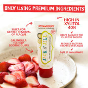 Jack N' Jill Natural Certified Toothpaste Strawberry 50g - JING
