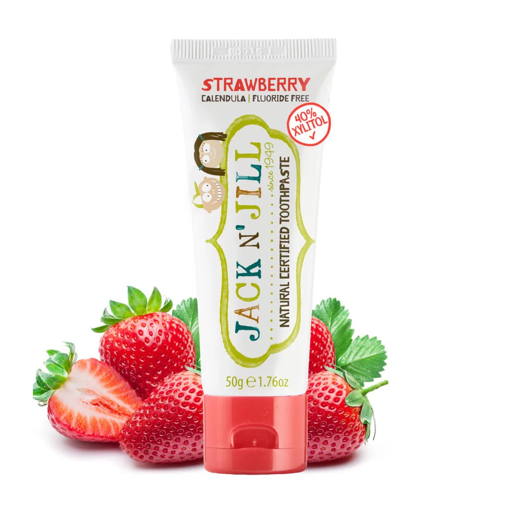 Jack N' Jill Natural Certified Toothpaste Strawberry 50g - JING