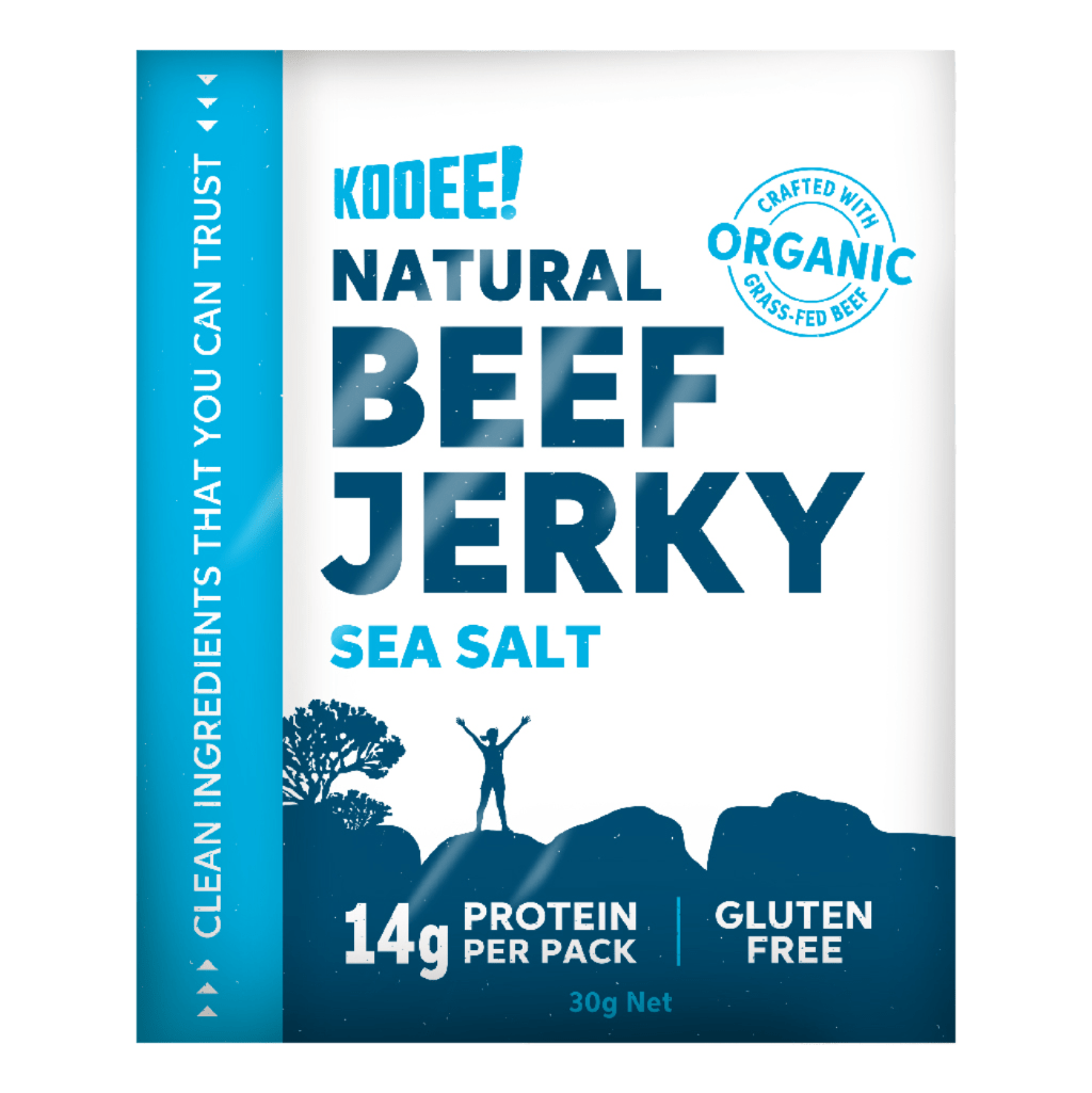 Kooee Grass - Fed Beef Jerky Classic Sea Salt 30g - JING Organics
