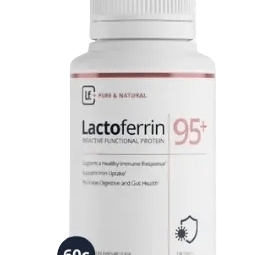 Lactoferrin Co. Lactoferrin Powder Capsule 300mg 60 Capsules - JING