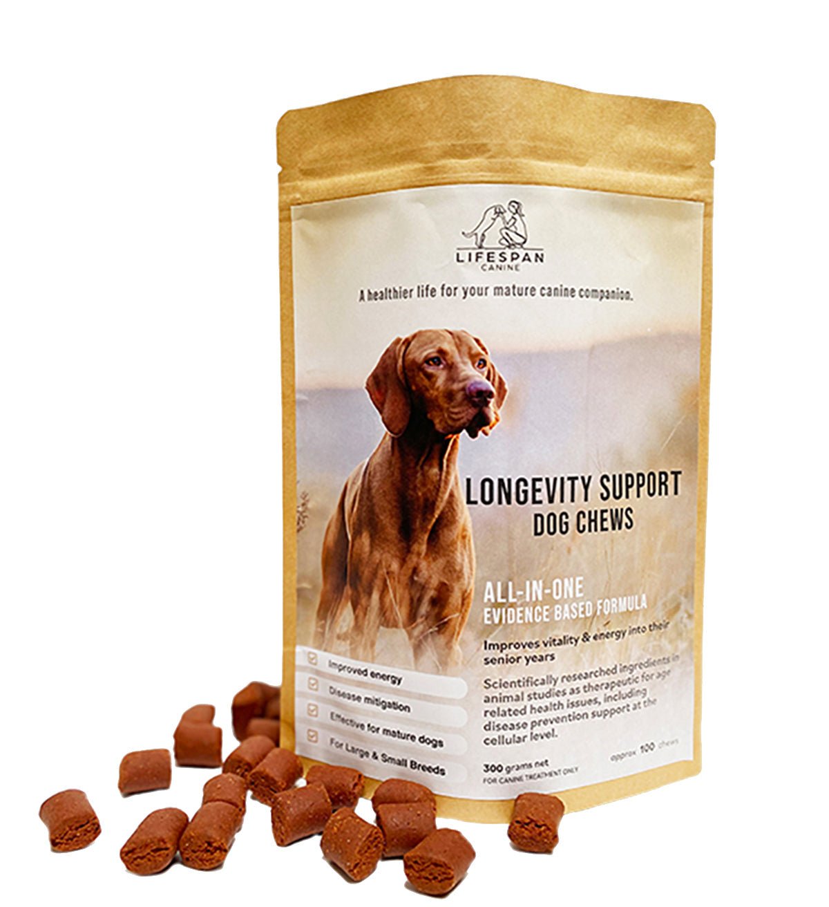 Lifespan Canine Longevity Chews 130 chews - JING Organics
