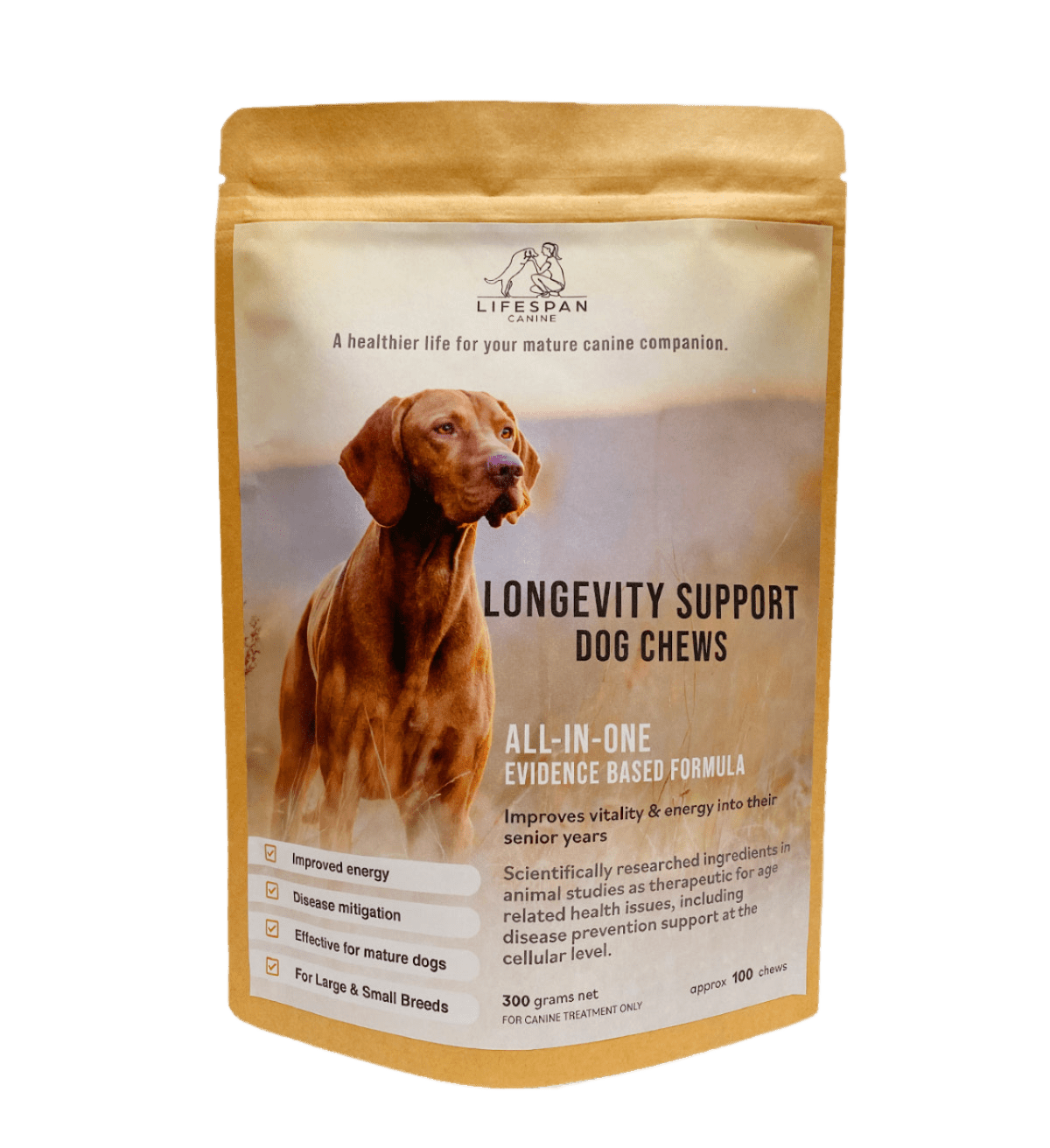 Lifespan Canine Longevity Chews 130 chews - JING Organics