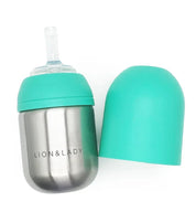 Lion & Lady Stainless Steel Toddler Straw Cup 210ml - JING