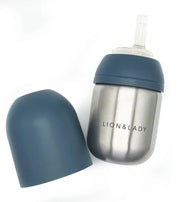 Lion & Lady Stainless Steel Toddler Straw Cup 210ml - JING