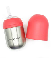 Lion & Lady Stainless Steel Toddler Straw Cup 210ml - JING