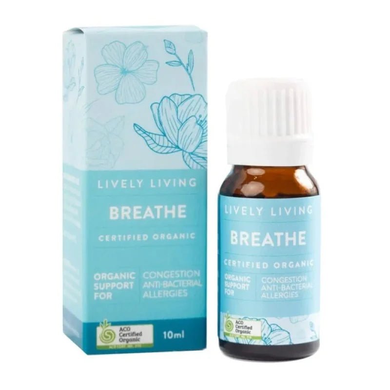 Lively Living Breathe - Certified Organic Essential Oil Blend 10ml - JING