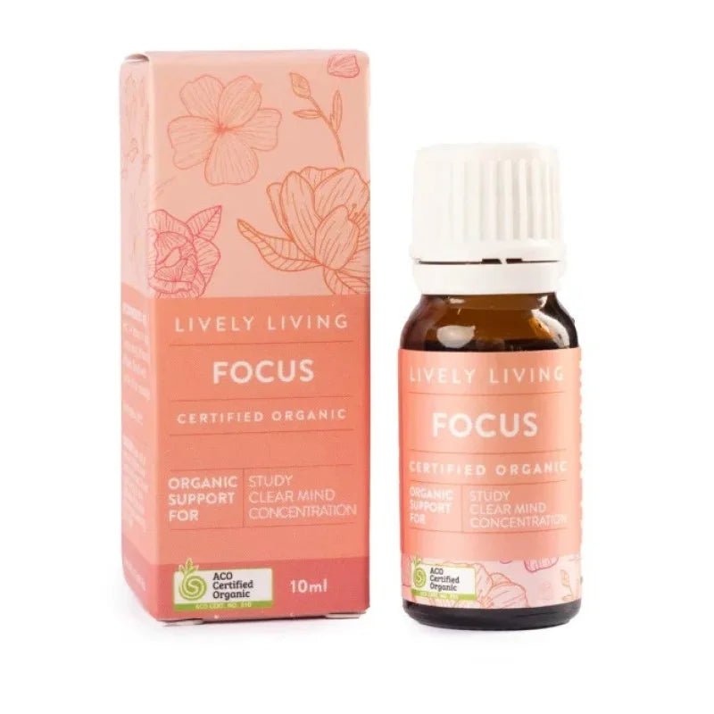 Lively Living Focus - Certified Organic Essential Oil Blend 10ml - JING