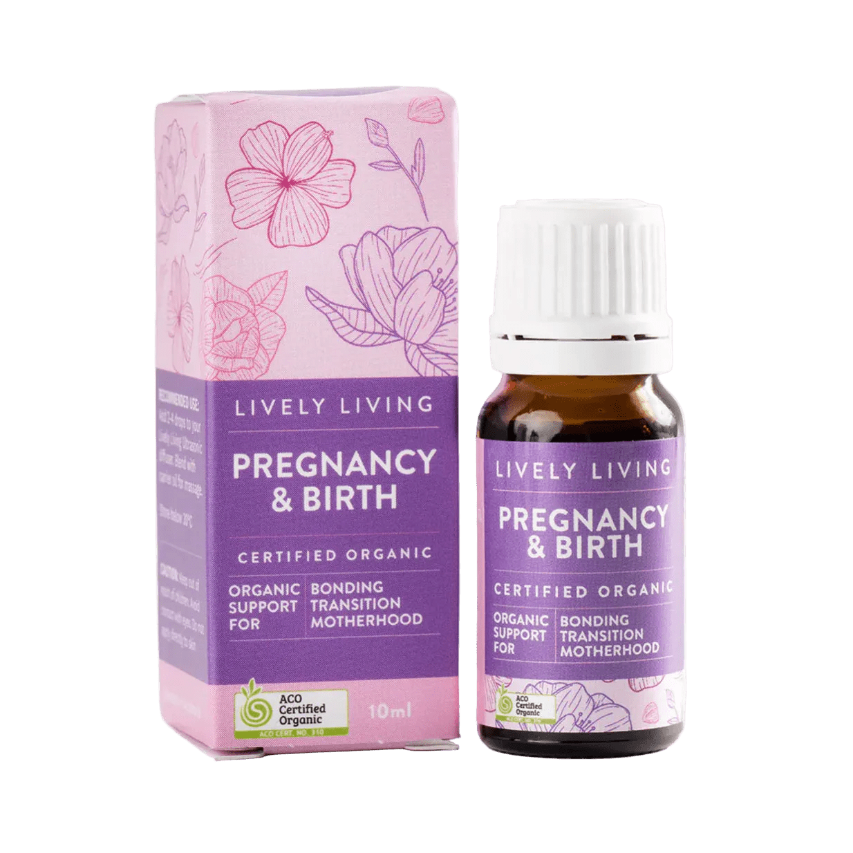 Lively Living Pregnancy & Birth - Certified Organic Essential Oil Blend 10ml - JING