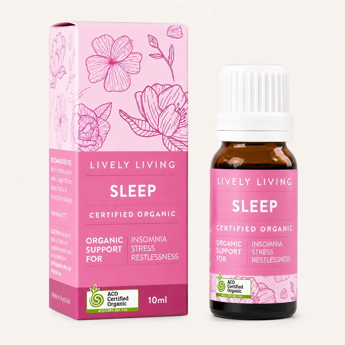Lively Living Sleep - Certified Organic Essential Oil Blend 10ml - JING
