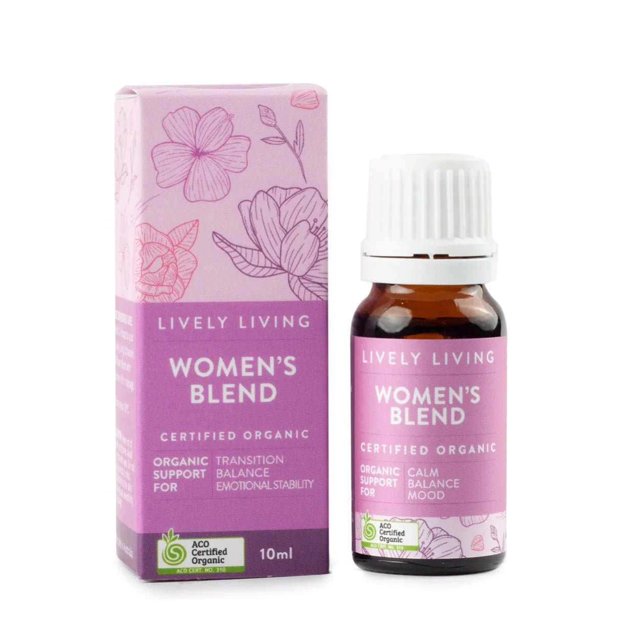 Lively Living Women's Blend - Certified Organic Essential Oil 10ml - JING
