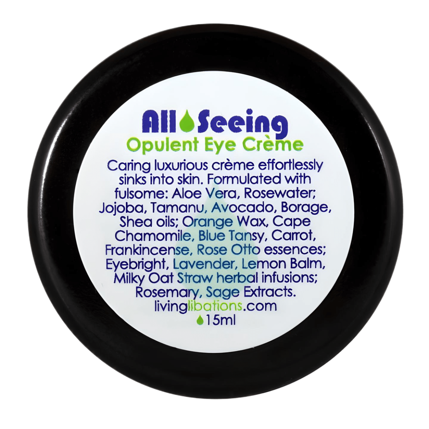 Living Libations All Seeing Eye Cream 15ml - JING Organics