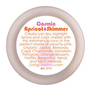 Living Libations Cosmic Apricot Shimmer 6.5ml - JING Organics