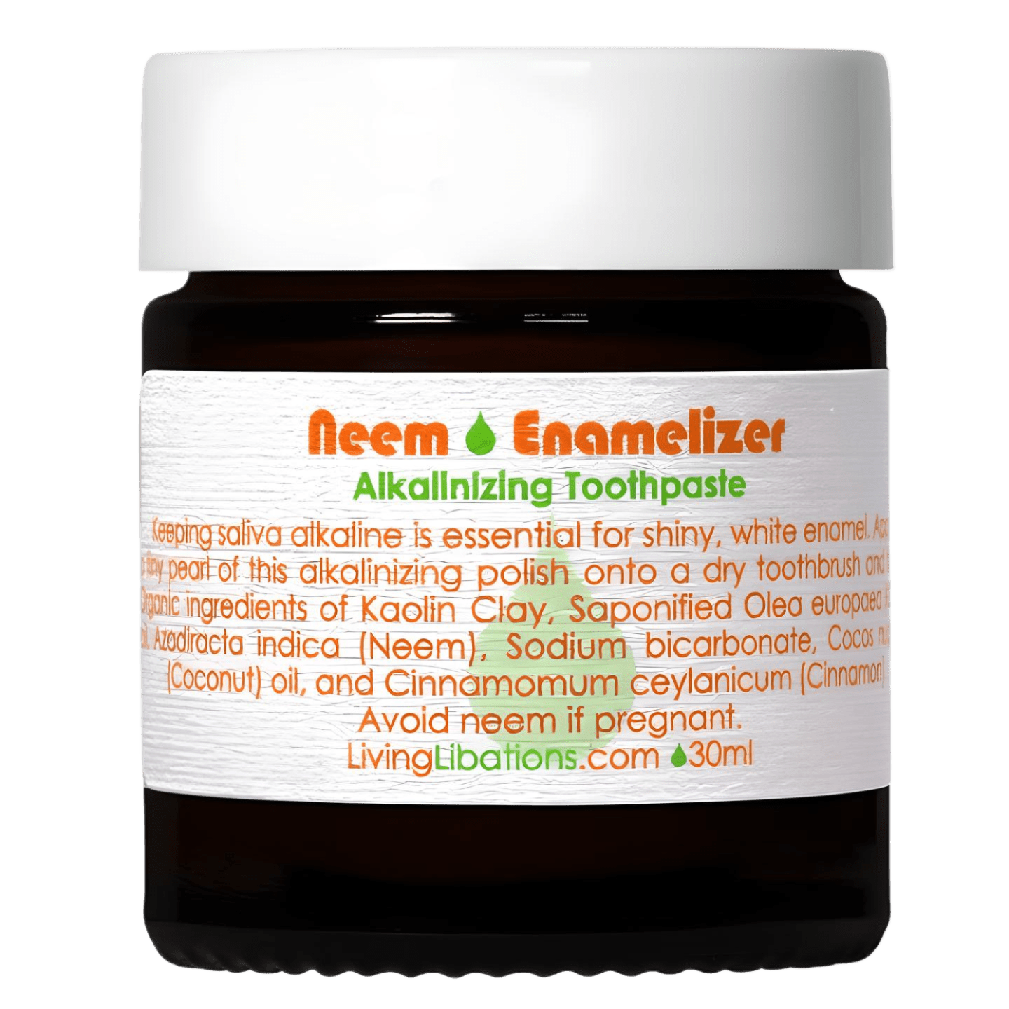 Living Libations Neem Enamelizer Toothpaste 30ml - JING Organics