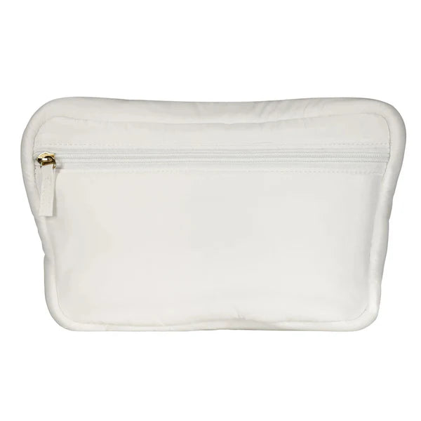 Living Libations Puffer Hip Bag with EMF Shield in Wisteria White
