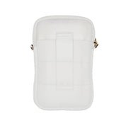 Living Libations Super Sling Puffer Traveller with EMF Shield in Wisteria White
