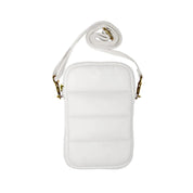 Living Libations Super Sling Puffer Traveller with EMF Shield in Wisteria White